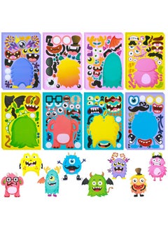 Marspark 48 Pieces Make A Stickers For Kids Halloween Stickers Party Games Fun Craft Stickers For Diy Projects Themed Birthday Halloween Party Favors Supplies  - Image 2