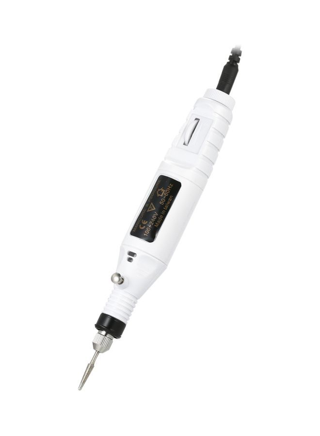 NIBEMINENT 14-Piece Mini Electric Grinder Drill Tool Set White/Black/Silver  - Image 1