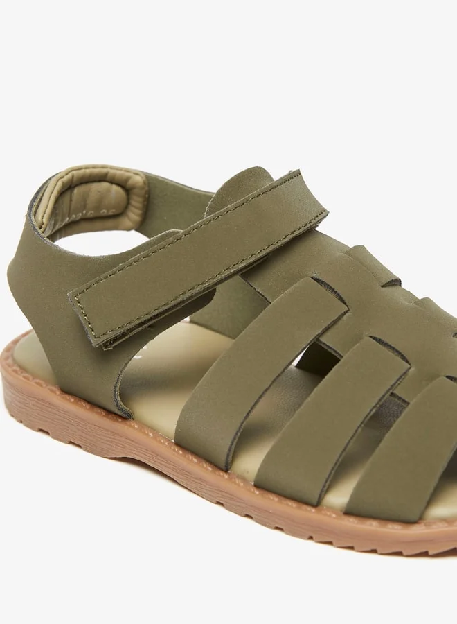 ال بي ال من شو اكسبرس Boys Solid Sandals with Hook and Loop Closure