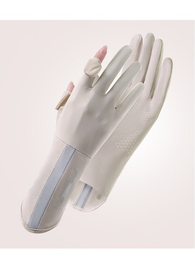 نيبمينينت قفازات نسائية، قفازات للقيادة، قفازات مضادة للانزلاق، حماية من الشمس، حماية من الأشعة فوق البنفسجية، قفازات طويلة صيفية - Image 1