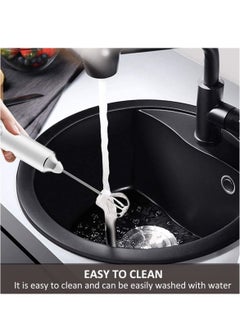 KASTWAVE Handheld Milk Frother 2 Stainless Steel Heads 3 Speeds Rechargeable Ideal for Lattes Cappuccinos Matcha Hot Chocolate  - Image 3