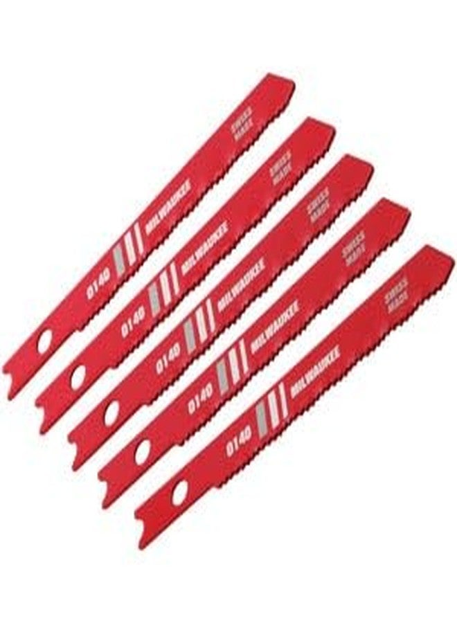 ميلواكي شفرة منشار ميلووكي جيغ من الفولاذ عالي السرعة 24T 2-3/4LG (عبوة من 5 قطع) رقم القطعة 48-42-0140