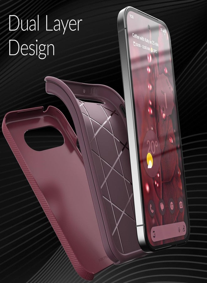 Crave Dual Guard Compatible with Google Pixel 9a Case, Shockproof Protection Dual Layer Case for Google Pixel 9a - Berry - Image 4