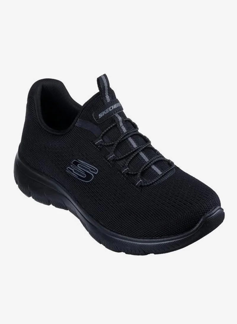 SKECHERS BLACK Women SUMMITS Slip-On Sports Shoes for Women | Best Price UAE