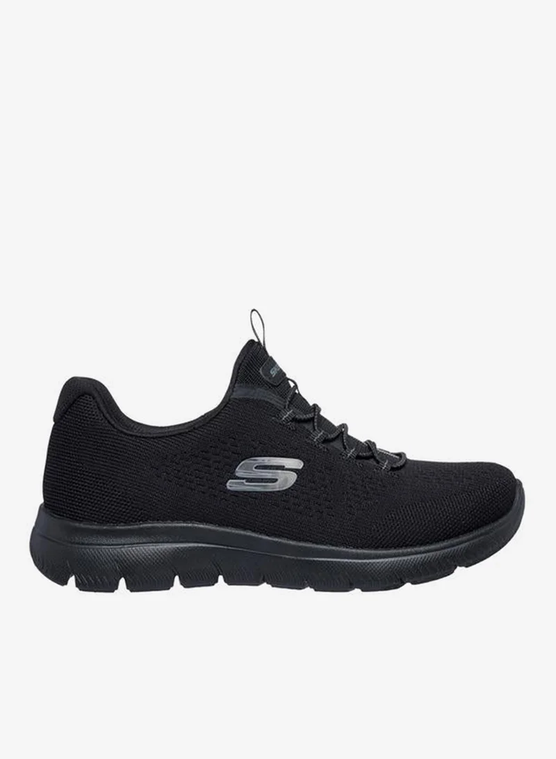 SKECHERS BLACK Women SUMMITS Slip-On Sports Shoes for Women | Best Price UAE