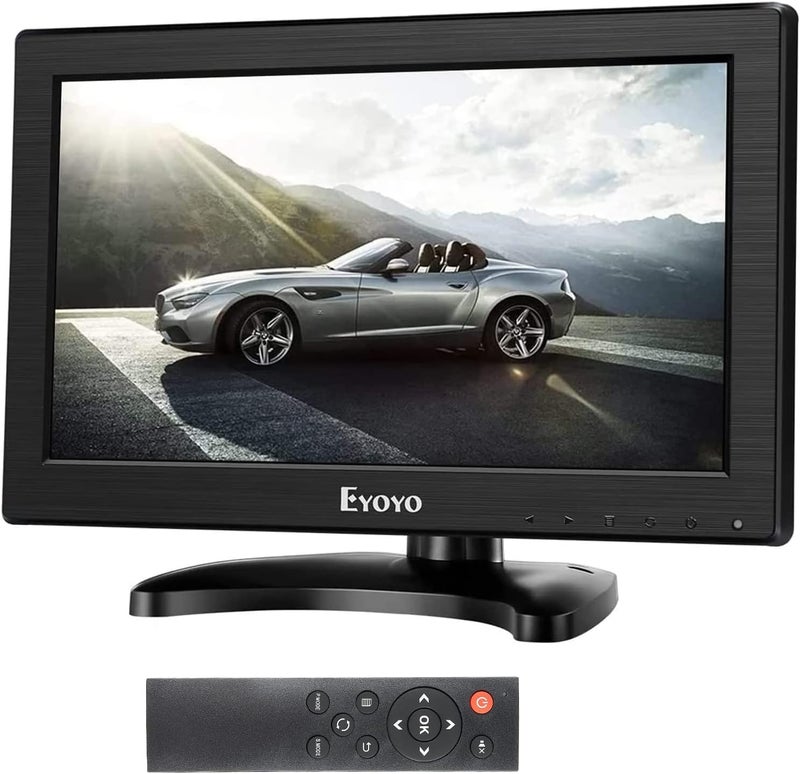 EYOYO شاشة إييو 12 بوصة TFT LCD مع مدخلات AV HDMI BNC VGA 1366x768 شاشة ملونة محمولة صغيرة بدقة HD مع مكبر صوت مدمج - Image 1