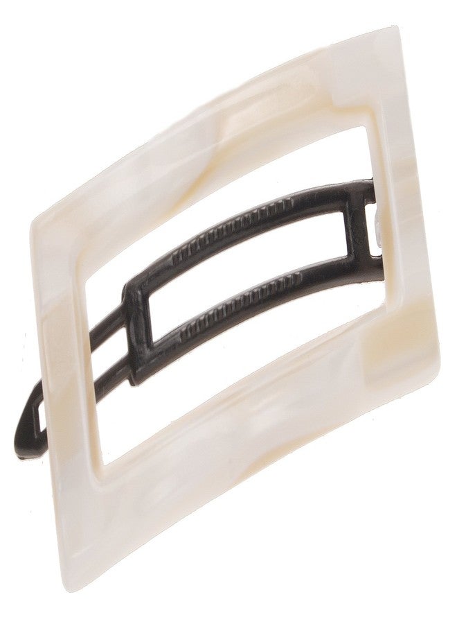 France Luxe Cutout Rectangle Plastic Tige Boule Barrette - Alba - Image 1