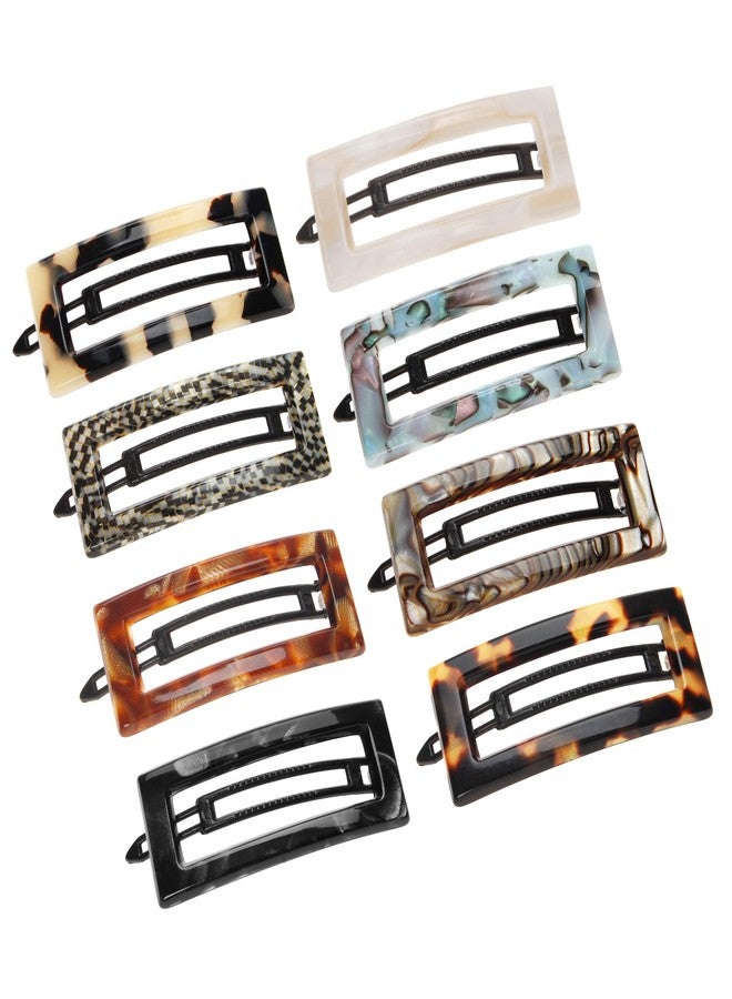 France Luxe Cutout Rectangle Plastic Tige Boule Barrette - Alba - Image 4