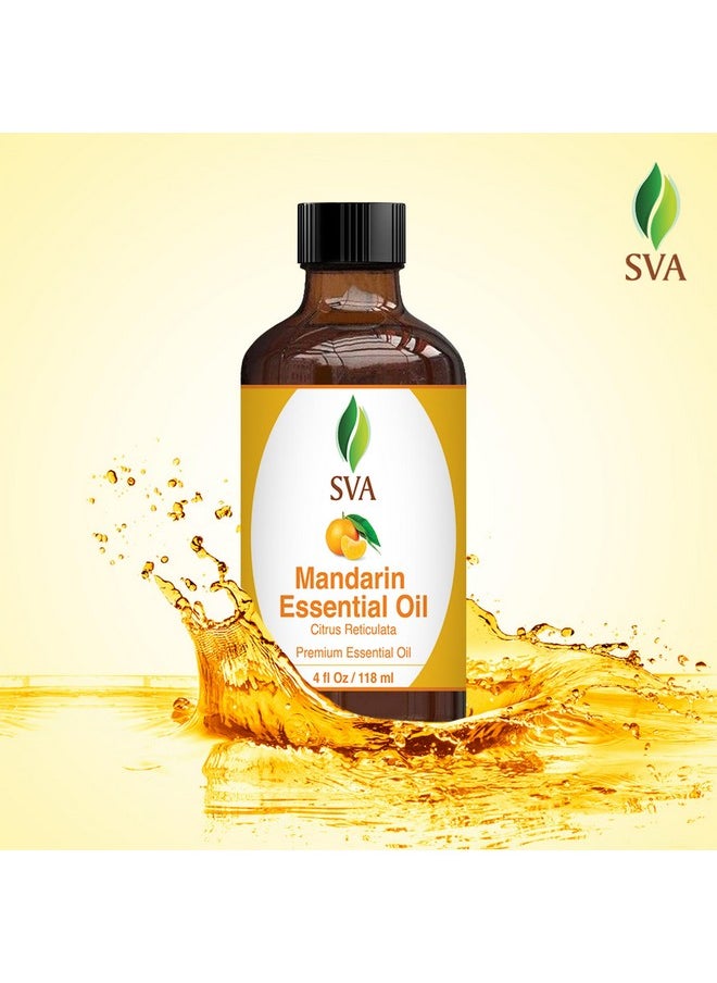 أس في أه أورجانيكس زيت Sva Mandarin العطري 4 أونصة (118 مل) زيت عطري ممتاز مع قطارة للناشر والعلاج العطري والعناية بالشعر وتدليك فروة الرأس والعناية بالبشرة  - Image 4