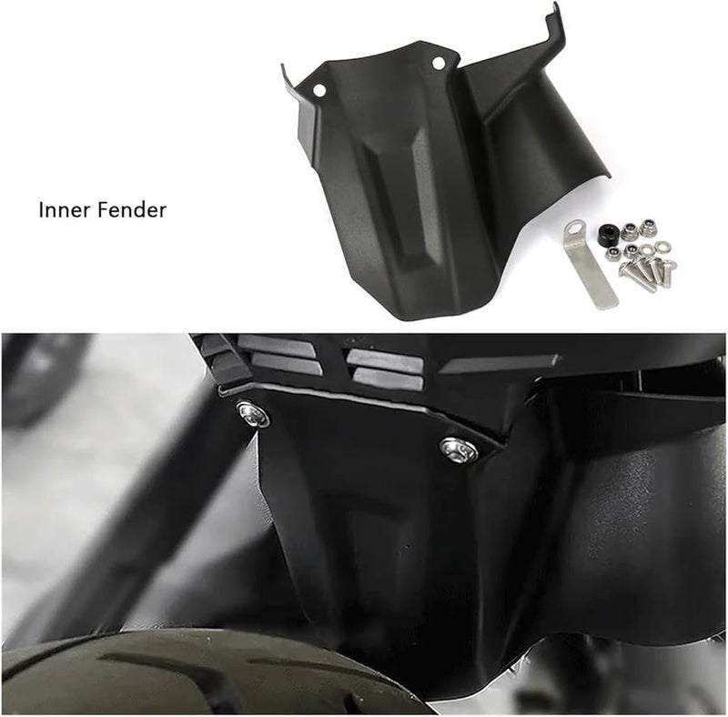 R1300GS Motorcycle Rear Wheel Mudguard Extension Cover Black - Image 4