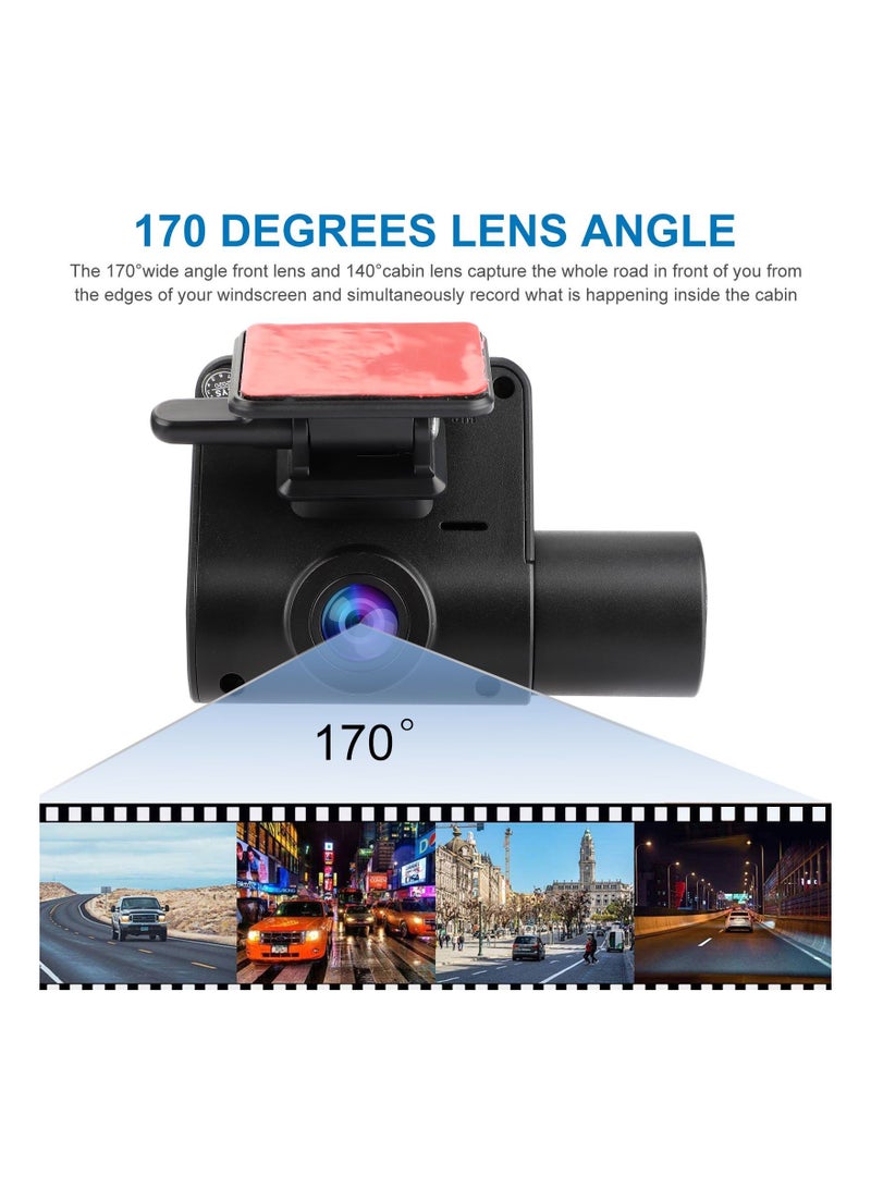 Generic Dual Dash Cam GPS for Cars Full HD 1080P, 2 Inch LCD Screen, Front and Rear Camera for cars with Parking Monitor, Loop Recording, Night Vision, G-Sensor  - Image 4