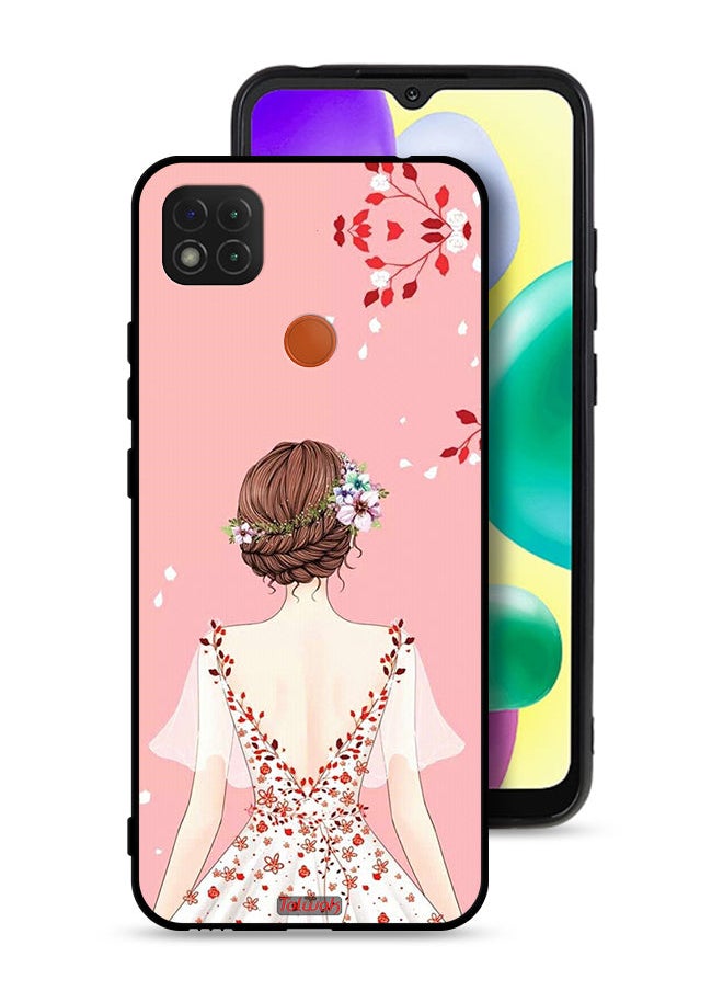 Tolwak Xiaomi Redmi 9C Protective Case Cover Standing Girl Art  - Image 1