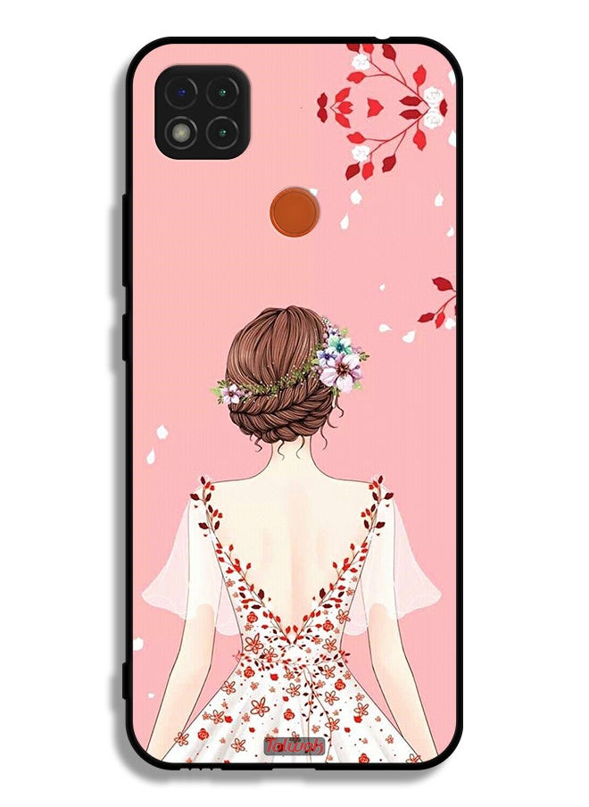 Tolwak Xiaomi Redmi 9C Protective Case Cover Standing Girl Art  - Image 2