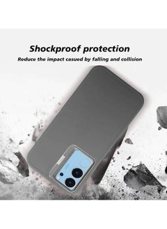 Wtech Soft Silicone Camera Folding Bracket Holder Stand Case Cover For Vivo V29 5G 2023 Grey  - Image 4