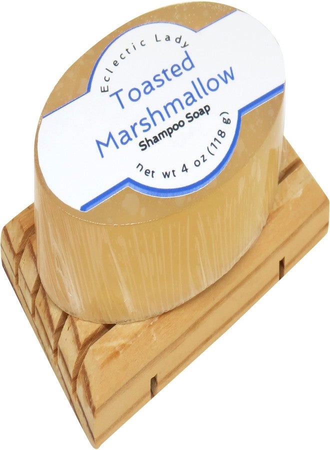 Eclectic Lady Toasted Marshmallow Shampoo Soap Bar with Pure Argan Oil, Silk Protein, Honey Protein and Extracts of Calendula Flower, Aloe, Carrageenan, Sunflower - 4 oz Bar - Image 4