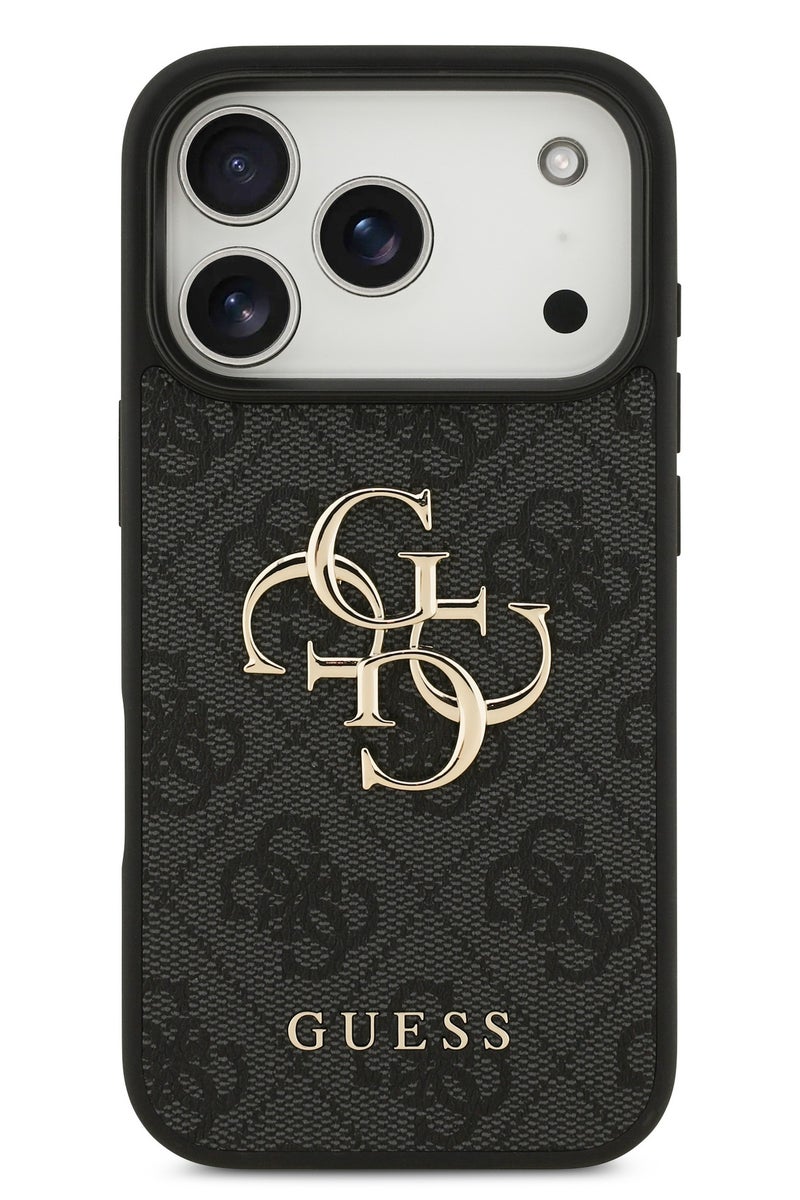 GUESS iPhone 17 Pro Max Case PU Leather With Big 4G & Classic Logo /  Ultra Slim / lightweight design / Easy Installation - Black - Image 1