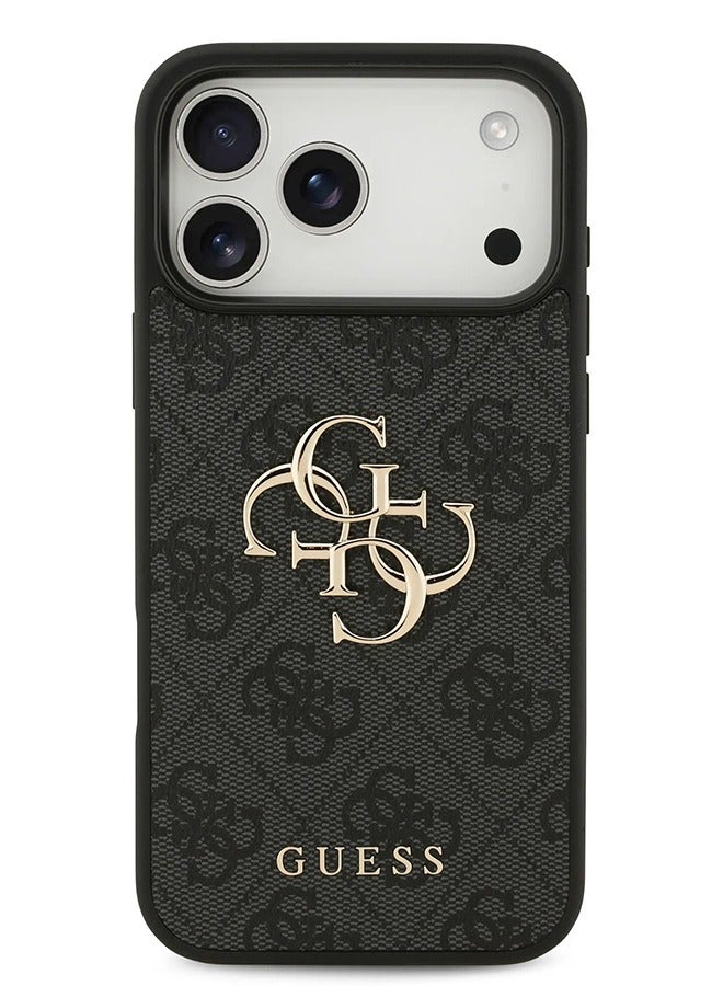 GUESS iPhone 17 Pro Max Case PU Leather With Big 4G & Classic Logo /  Ultra Slim / lightweight design / Easy Installation - Black - Image 1