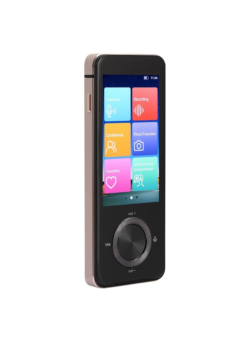 Generic - Smart Language Voice Translator Device, WiFi Pocket Photographing Translator, Multilingual Two Way Real Time Translation Device, for Learning Traveling Shopping Business Black - Image 1