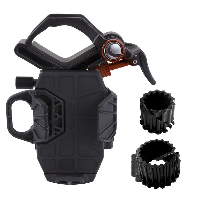 سلسترون محول الهاتف الذكي العالمي Celestron 81055 NexYZ ذو 3 محاور، تصميم حاصل على براءة اختراع - يعمل مع التلسكوبات ومناظير التركيز والمناظير الثنائية والمجاهر، أسود - Image 1
