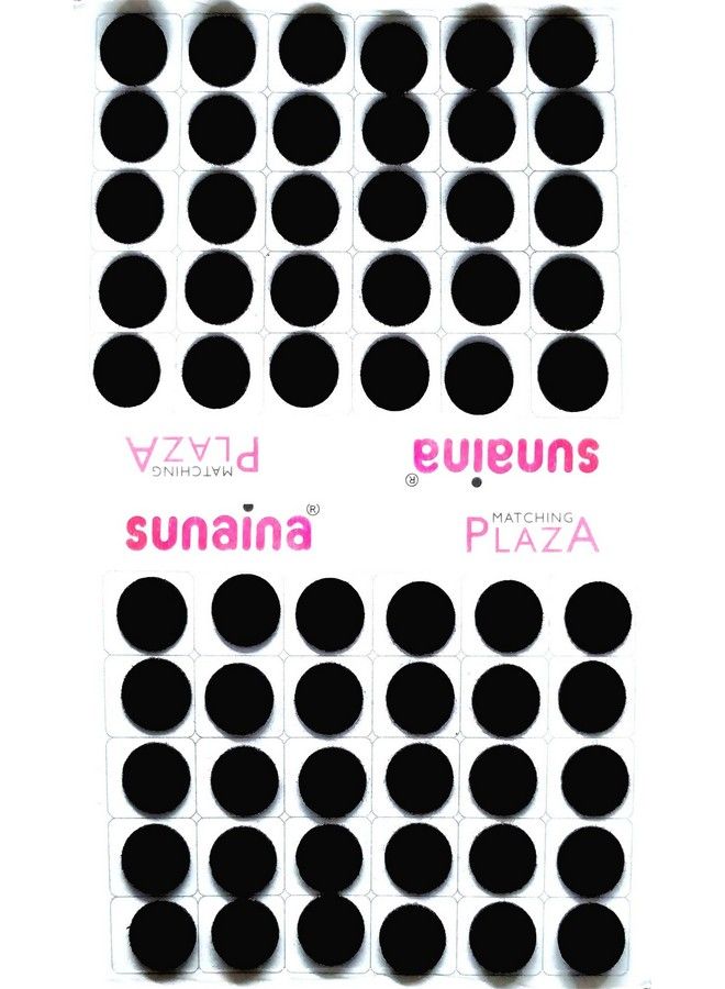 Sunaina بنديس دائري أسود متطابق للنساء مقاس 2 (حجم 11 مم، عبوة من 180 بنديس) - Image 3