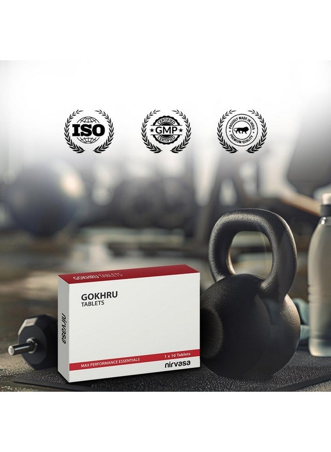 Nirvasa Gokhru Tablets for Men & Women (250mg) with Natural Gokhru Extract (10:1) |Rejuvenates Mind and Body, Improves Vigour, Tribulus Terrestris, Enriched with Saponins - 1 X 10 Tablets - Image 4