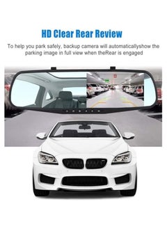 Zuleen Vehicle Blackbox DVR Car Mirror Camera 1080P Dual Dash Camera Front & Rear View Camera HD Video Recorder 170° Wide Angle Support Night Vision G-Sensor Loop Recording Camera  - Image 3