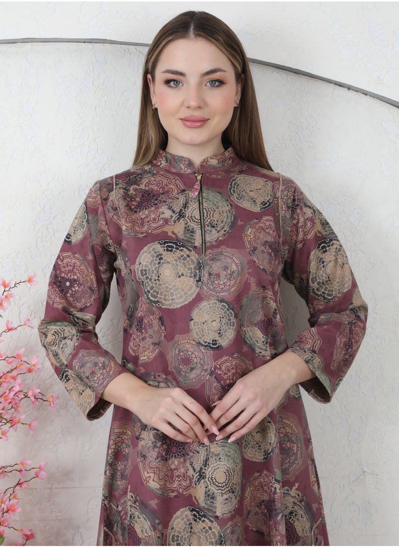 Bint Al Bilad Bint al Bilad Ready-to-Wear Winter Jalabiya - Elegant Shamara Design | Comfortable Casual winter jalabiya for Party Wear  - Image 3