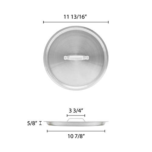 Thunder Group 15 Quart Aluminum Stock Pot Lid - Image 2