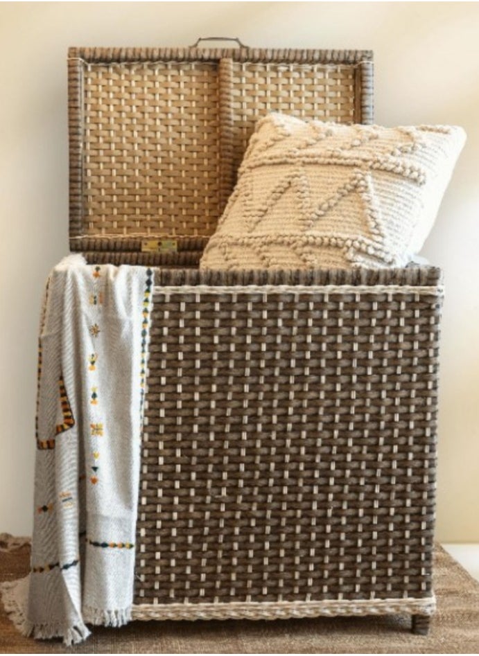 Handmade - Multipurpose large storage bamboo & rattan basket for kids toys laundry or miscellaneous items - Image 1