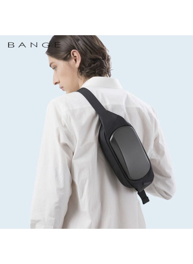بانجي New Design Shoulder Trendy Casual Bange Crossbody Anti Theft Men Sling Bag 7266 Grey - Image 3