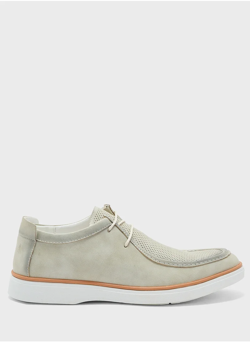 روبرت وود Perforation Detail Casual Lace Ups