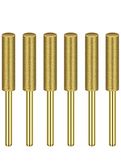 Y&D Titanium Plated Diamond Sharpening Wheels, 3/16 Inch Electric Replacement Stones for Chainsaw Sharpener  - Image 1