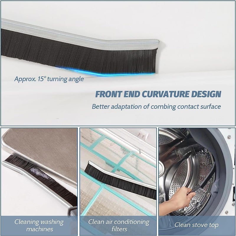 KITSSENTIAL Gap Cleaning Brush, Bathroom Cleaning Brush, Clean The Dead Corners of Bathroom Kitchen Tiles, Multifunctional Window Slots - 2 PES (Cleaning Brush) - Image 5