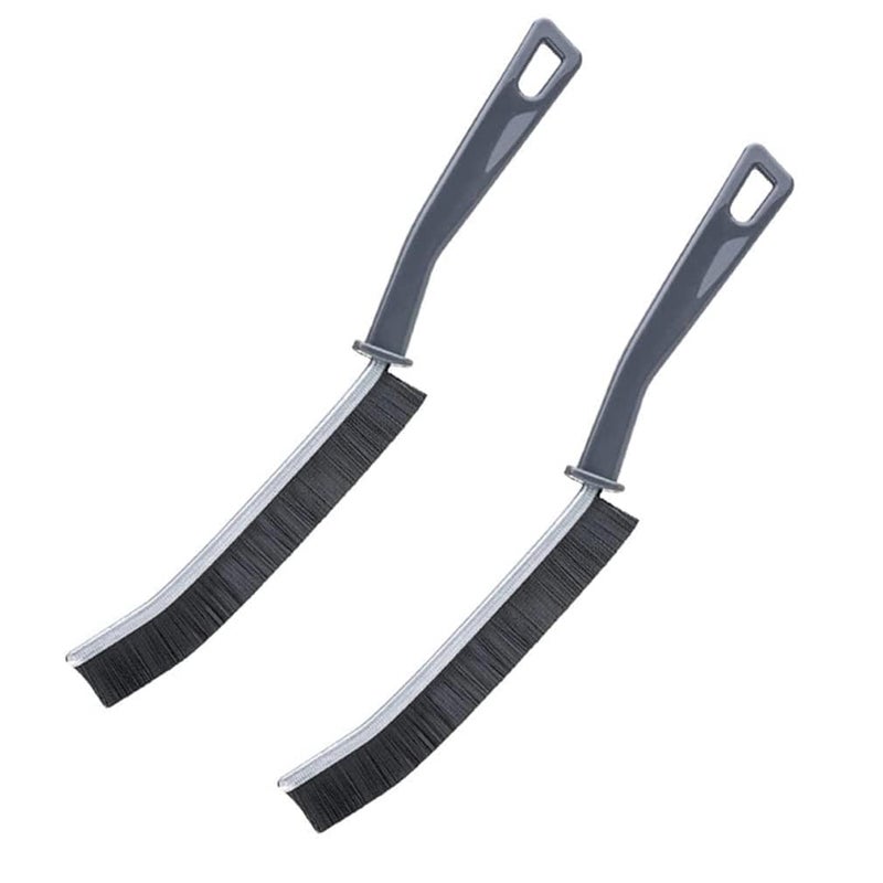 KITSSENTIAL Gap Cleaning Brush, Bathroom Cleaning Brush, Clean The Dead Corners of Bathroom Kitchen Tiles, Multifunctional Window Slots - 2 PES (Cleaning Brush) - Image 1