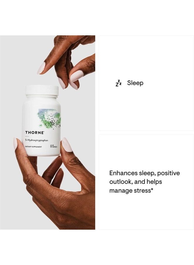 Thorne 5-هيدروكسي تريبتوفان (5-HTP) - دعم السيروتونين للنوم وإدارة التوتر - 90 كبسولة - Image 4