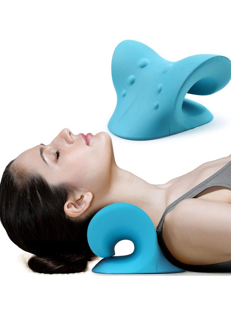 إسكدنيا Neck and Shoulder Relaxer, Cervical Traction Device for TMJ Pain Relief and Cervical Spine Alignment, Chiropractic Pillow Neck Stretcher - Image 1