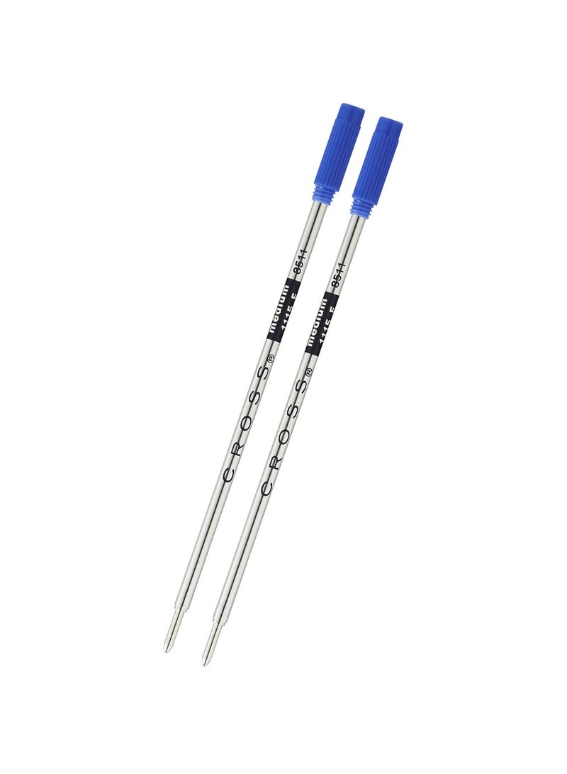Cross 2-Piece Ballpoint Pen Refill Medium Tip Blue Ink  - Image 2