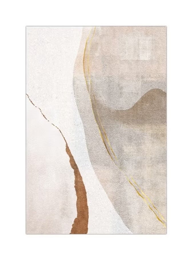 Arabest Rug Area Rug Carpet Modern Rugs for Living Room Bedroom Corridor Carpet Soft Non-Slip Rug Indoor Carpet Washable Abstract Carpet (Brown/Gold, 160×230 Cm)  - Image 2