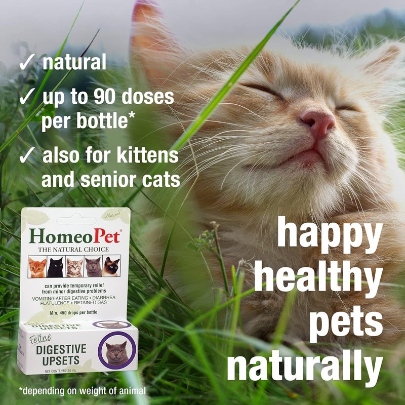 HomeoPet Feline Digestive Upsets Natural Cat Digestive Support Digestive Supplement for Cats 15 Milliliters - Image 4