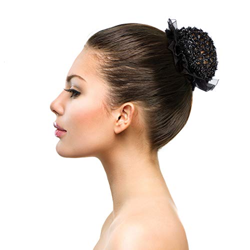 Waydress 8 Pcs Ballet Hair Net Bun Cover Invisible Elastic Edge Mesh Hair Nets Mesh Hairs Bun Set for Women Dance Accessories(Classic Style) - Image 4