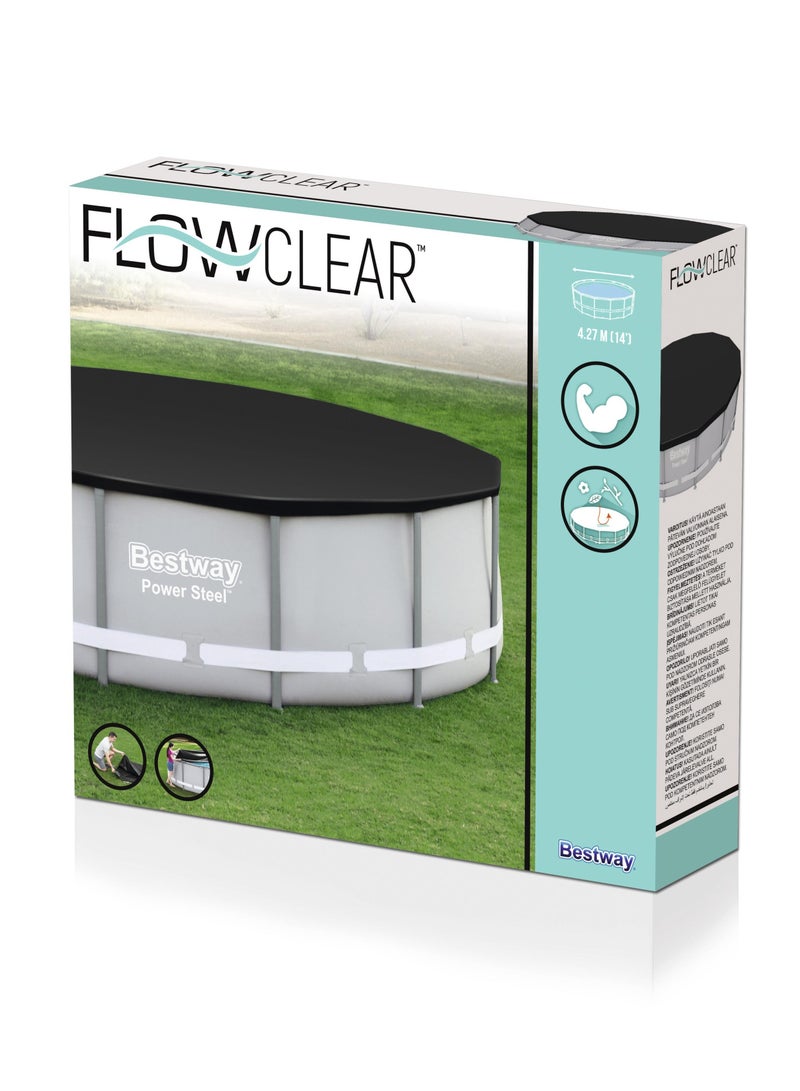 Bestway Bestway Flow Clear PVC Pool Cover 427cm | Power Steel Swimming Pool Cover  - Image 1