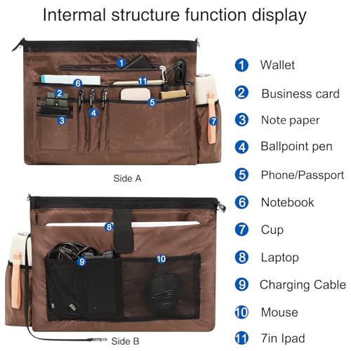 TANTO Laptop Tote Bag for Women 17 Inch Laptop Bag for Work with USB Charging Port Travel Computer bag Business Work Briefcase with Compartment &Shoulder Straps Gifts for Women - Image 2