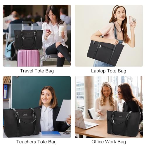 TANTO Laptop Tote Bag for Women 17 Inch Laptop Bag for Work with USB Charging Port Travel Computer bag Business Work Briefcase with Compartment &Shoulder Straps Gifts for Women - Image 5