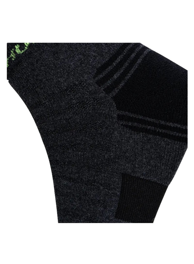 HUNDRED Men'S Sports Socks - Ankle (Dark Grey) (Hbas-3M056-3) - Image 4