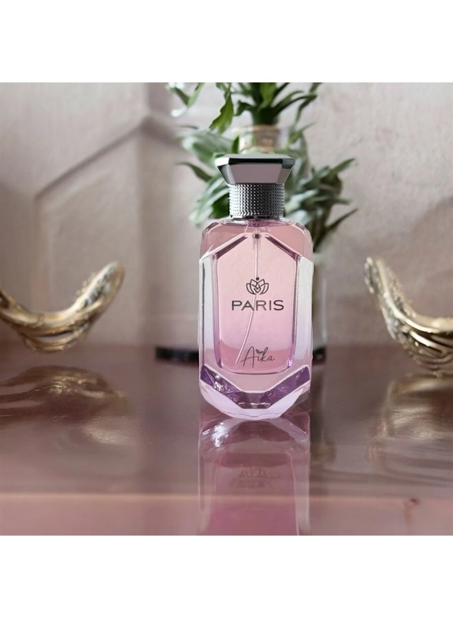 ايكا عطر باريس للشعر 80 مل - عطر من البرغموت ووردة دمشق والعنبر مع نفحات خشبية حسية - 80 مل بخاخ عطر يدوم طويلاً - عطر للسيدات - رذاذ شعر أنيق خالٍ من الكحول لثقة يومية - Image 2