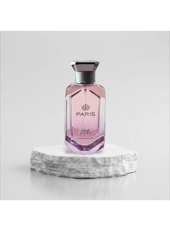 ايكا عطر باريس للشعر 80 مل - عطر من البرغموت ووردة دمشق والعنبر مع نفحات خشبية حسية - 80 مل بخاخ عطر يدوم طويلاً - عطر للسيدات - رذاذ شعر أنيق خالٍ من الكحول لثقة يومية - Image 1