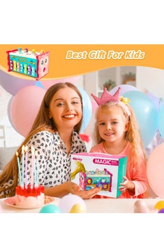 ARGT 8-in-1 Montessori Activity Box – Educational Toddler Toys with Xylophone, Whack-a-Mole, Magnetic Fishing, Clock, Pull-Along & More – Sensory Learning Toy for Boys & Girls Ages 1-4 Years  - Image 5