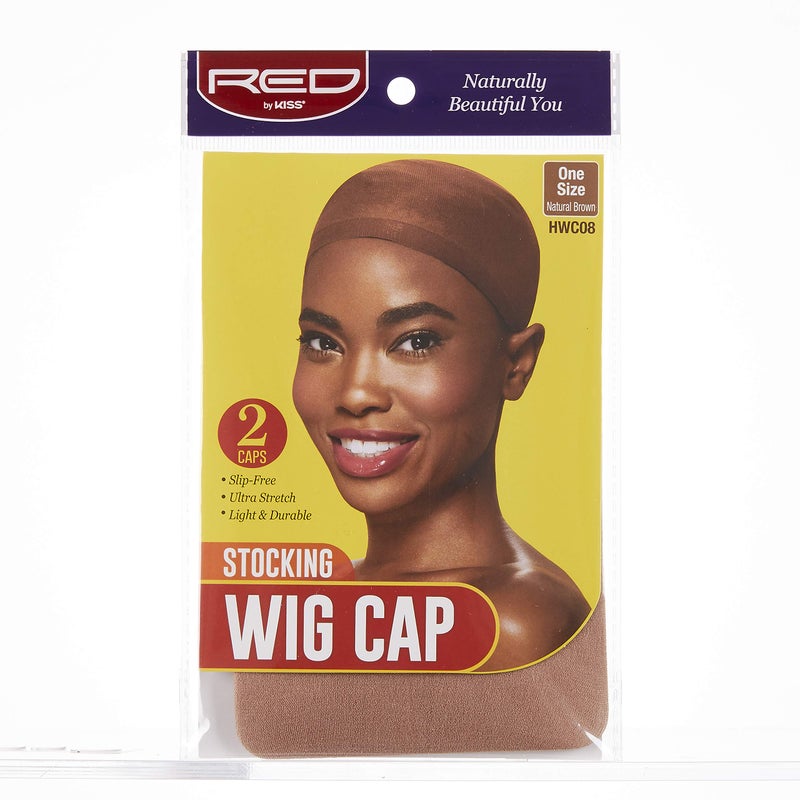 Red by Kiss Red by Kiss Wig Cap 1 PACK Natural Brown Stocking