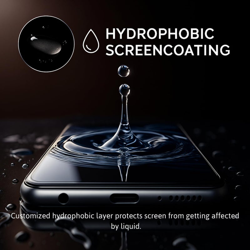 SPCORE Tempered Glass Screen Protector Compatible for Nothing CMF Phone 1 (Black) Edge to Edge Coverage with Easy Installation Kit - Image 3