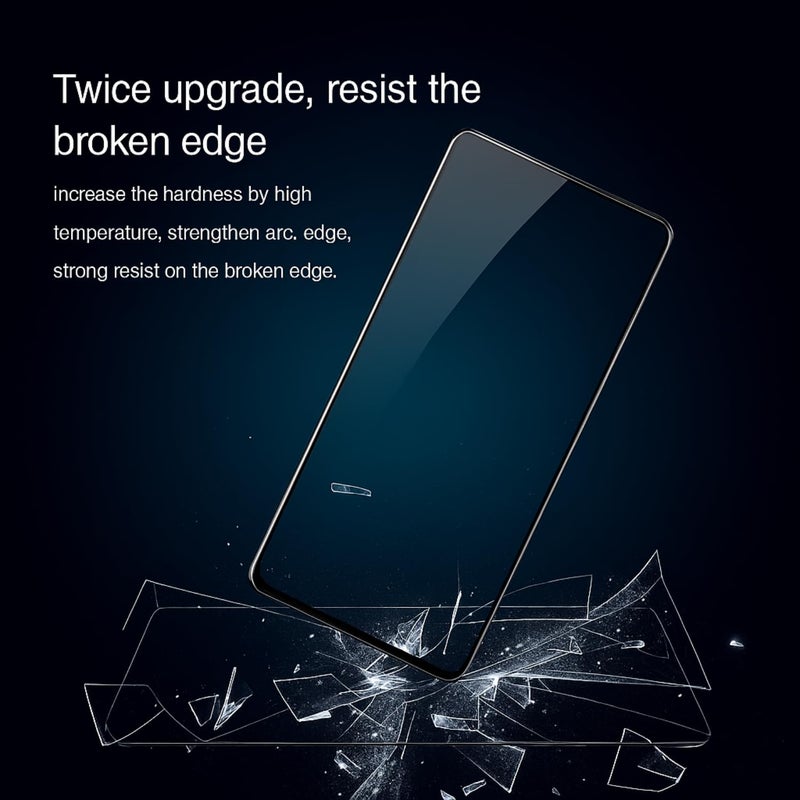 SPCORE Tempered Glass Screen Protector Compatible for Nothing CMF Phone 1 (Black) Edge to Edge Coverage with Easy Installation Kit - Image 5